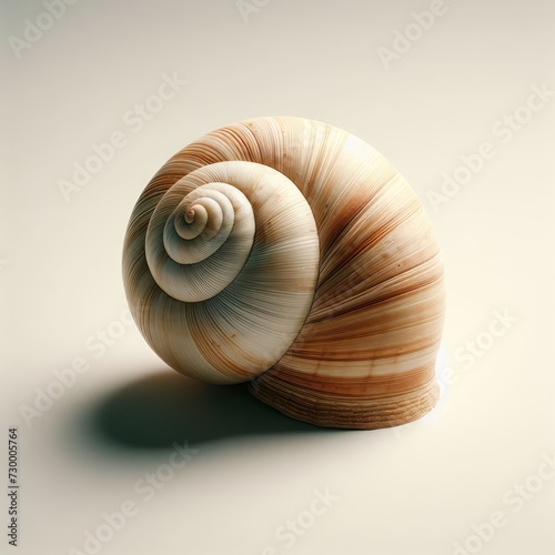 snail on white background
