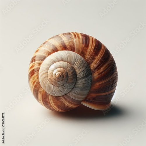 snail on white background 