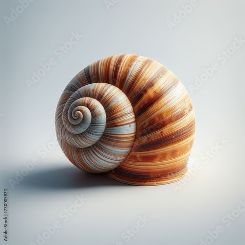 snail on white background 