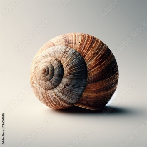 snail on white background 