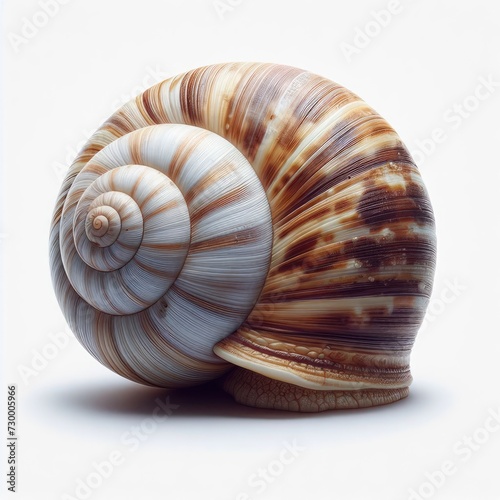 snail on white background
