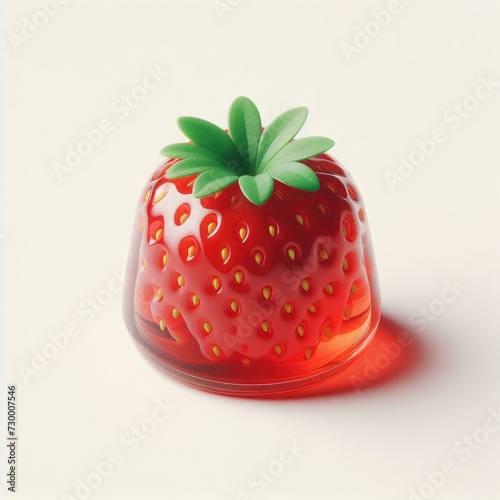 marmalade jelly with strawberries 
