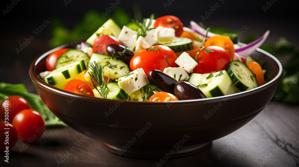 Healthy Greek salad