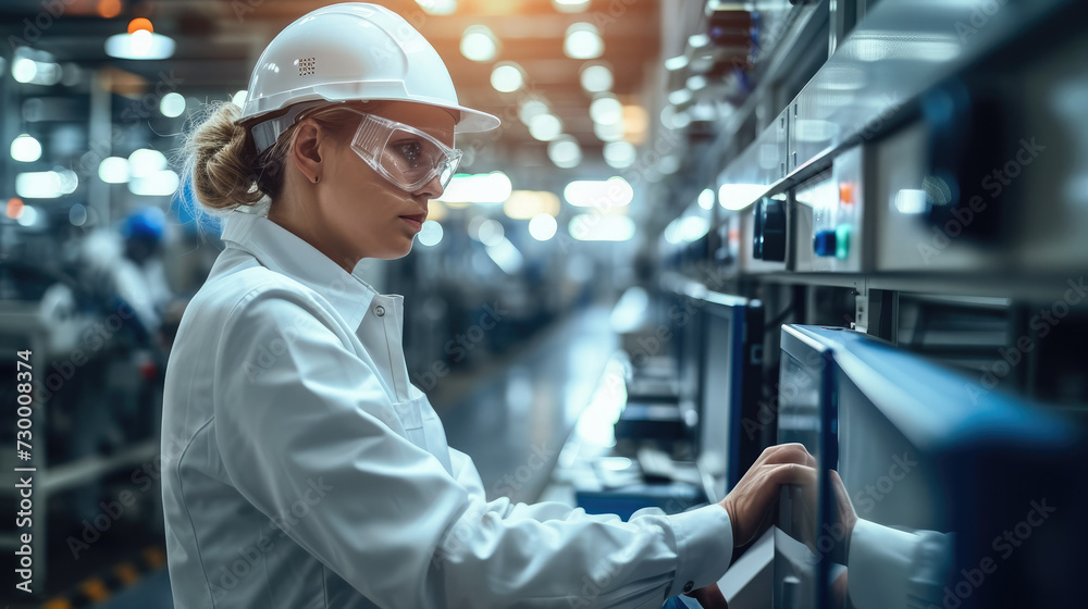 Engineer are developing the latest smart devices to improve production efficiency. Generative AI. Engineer are developing the latest smart devices to improve production efficiency. Generative AI.