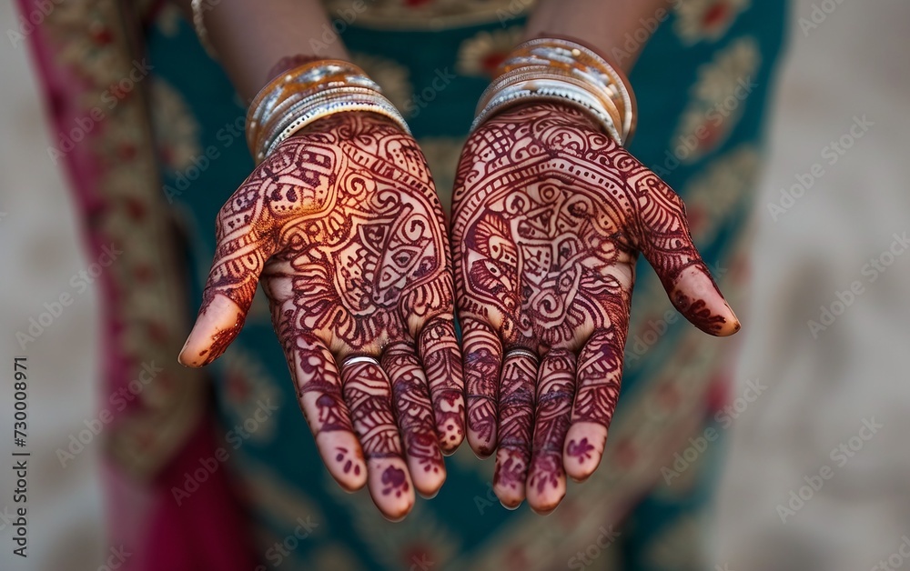 Henna adorned Women's Hands