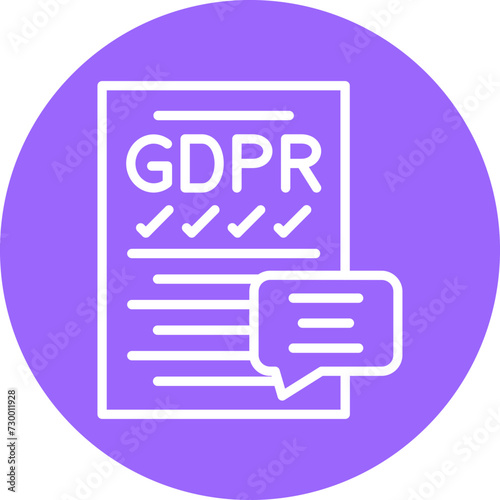 Gdpr Compliance Icon Style