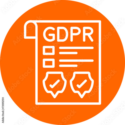Gdpr Policy Icon Style