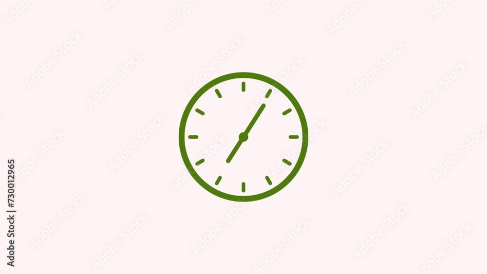 Clock icon with moving arrows in 12 hour loop. Stopwatch animation. Round clock with rotating animated arrows. Alpha channel Clock icon with moving arrows in 12 hour loop. Stopwatch animation. Round clock with rotating animated arrows. Alpha channel