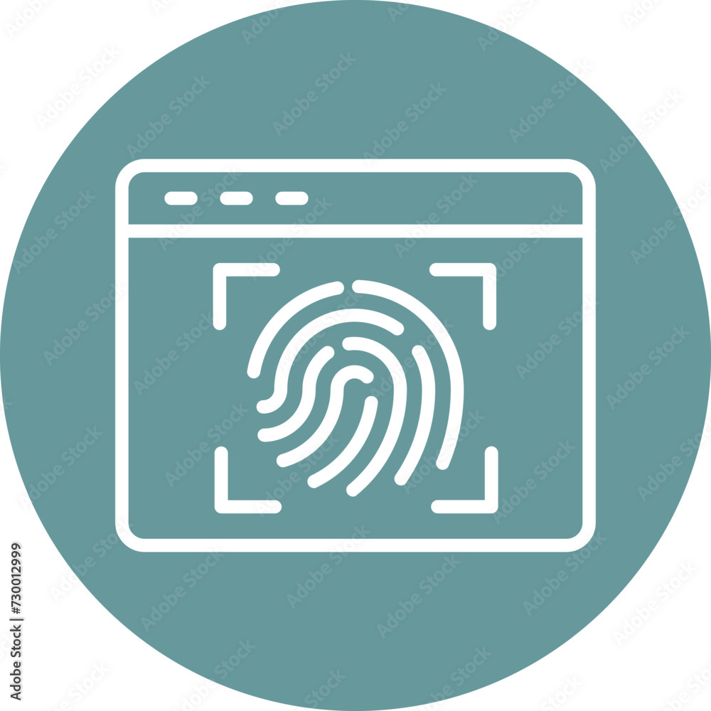 Fingerprint Icon Style Fingerprint Icon Style