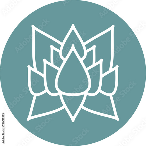 Lotus Flower Icon Style