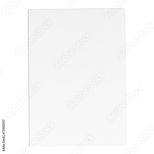 Creative concept blank paper stack isolated on plain background , suitable for your element scenes.