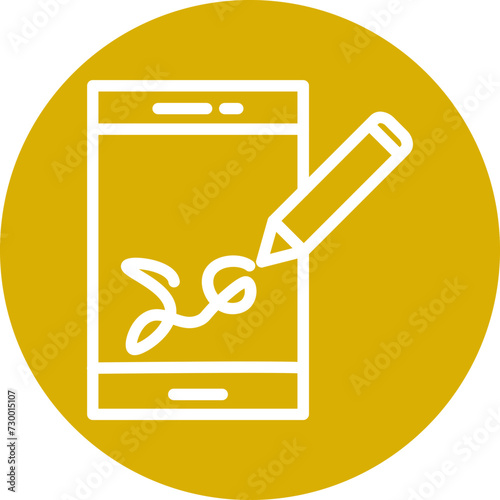 Digital Signature Icon Style