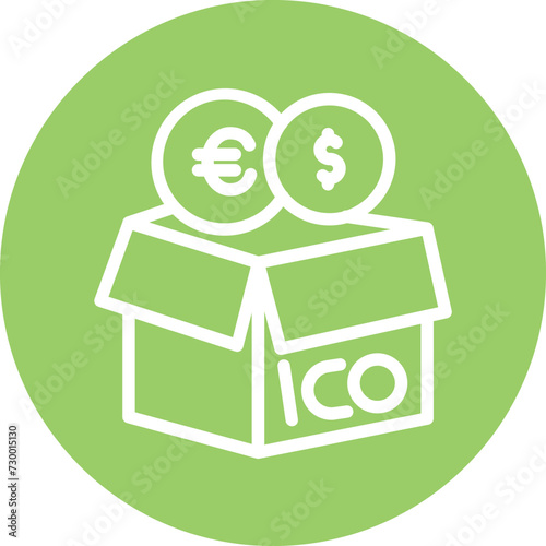 Initial Coin Offering Icon Style