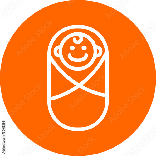 Newborn Baby Icon Style