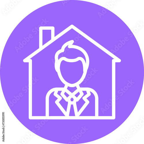 Stay Home Icon Style