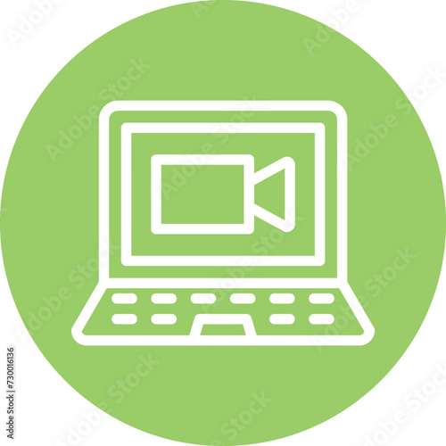 Videocall Discussion Icon Style