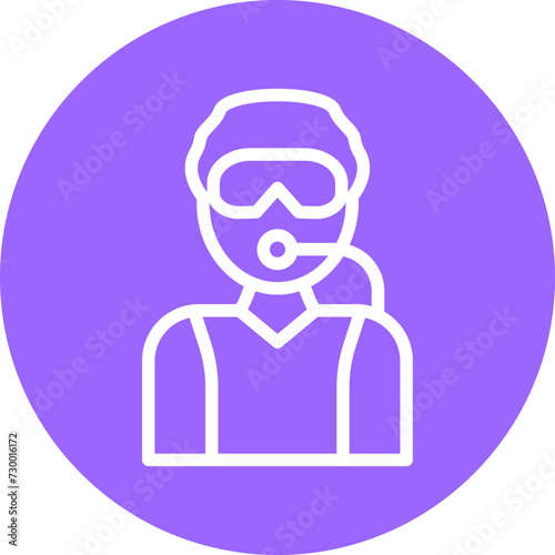 Diver Male Icon Style