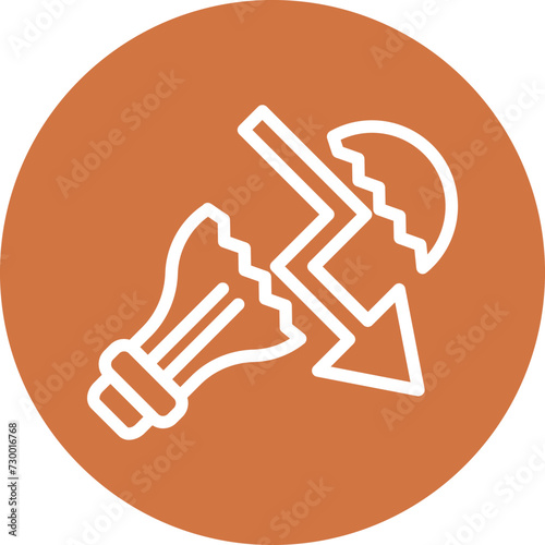 Business Fail Icon Style
