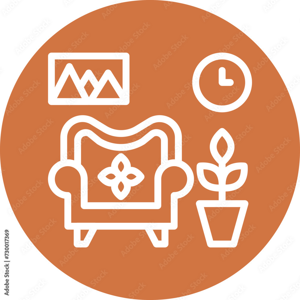 Living Room Icon Style Living Room Icon Style