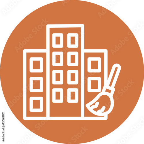 Hotel Cleaning Icon Style