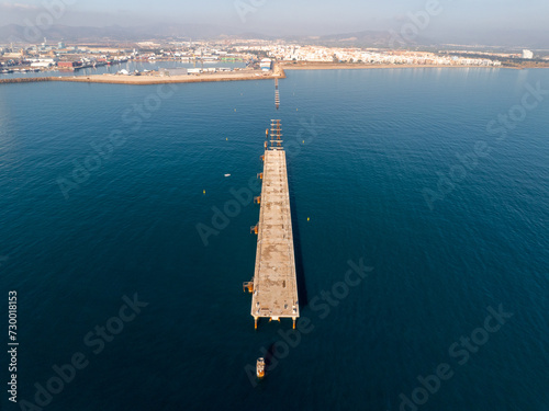 Pantalan del Puerto de Sagunto en Valencia photo