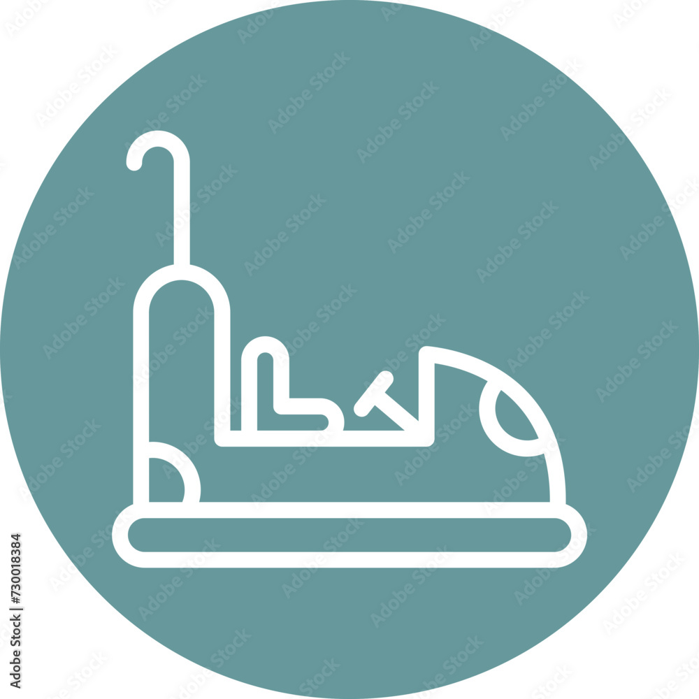 Bumper Cars Icon Style Bumper Cars Icon Style