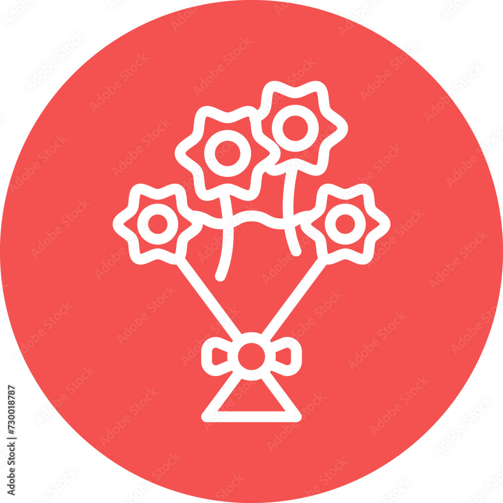 Bouquet Icon Style Bouquet Icon Style