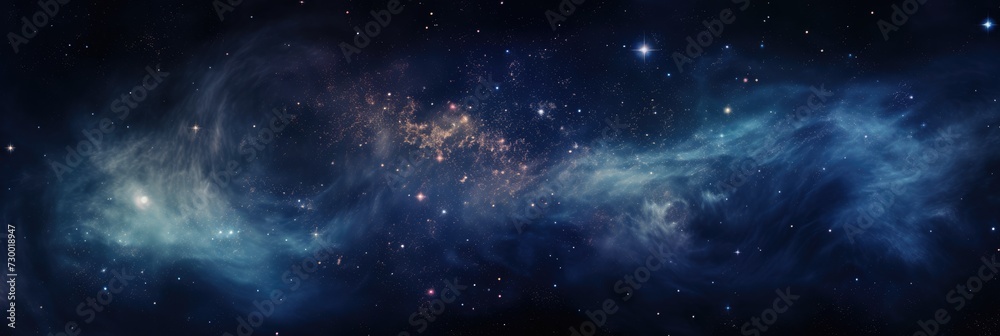 Beautiful space background with stardust and stars. Outer space