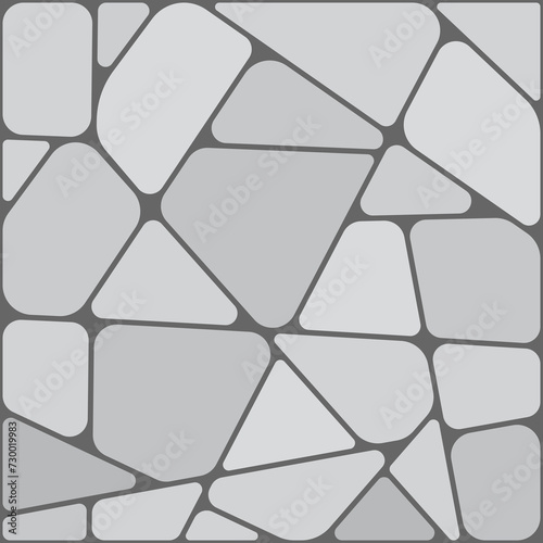 Street or sidewalk pavement pattern with granite blocks and concrete. Vector cobblestone and bricks, tile texture for pathways, walkways and roads
