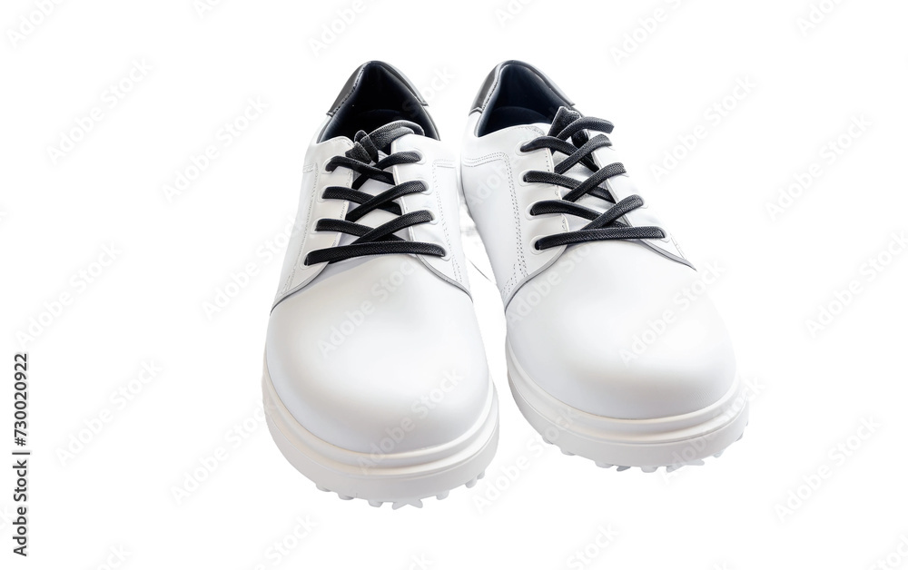 Step into Success: Golf Shoes on Transparent Background, PNG, Generative Ai