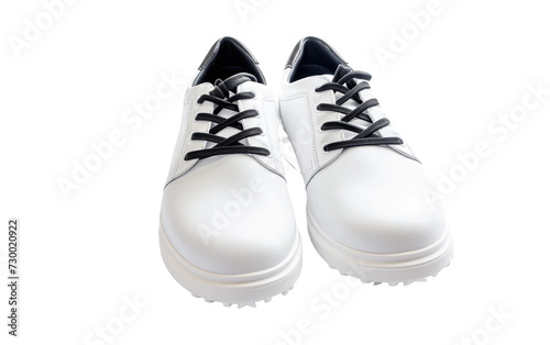 Step into Success: Golf Shoes on Transparent Background, PNG, Generative Ai