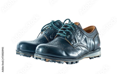 Stylish Golf Footwear On Display on Transparent Background, PNG, Generative Ai