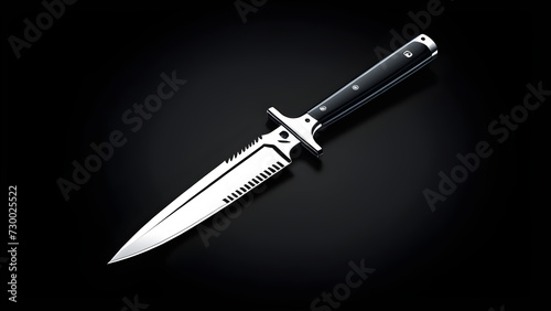 scalpel knife isolated on a black background. with black copy space. 