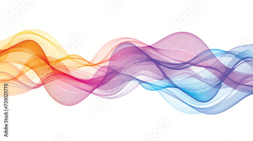 Spectrum waves. Abstract colorful vector background.