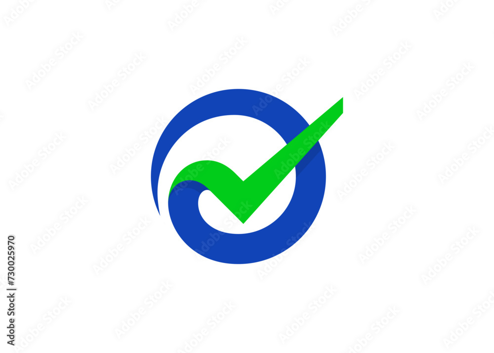 Check mark logo, vector template Check mark logo, vector template