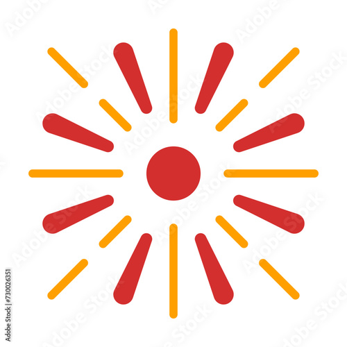 Fotografija Firework flat icon