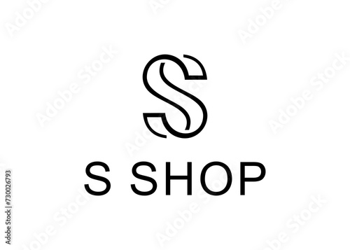 letter s shop logo, design, Vector, illustration, Creative icon, template