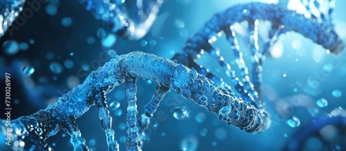 Researching genetic material by selectively studying specific genes in human DNA. photo