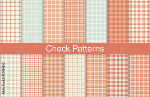 Trendy plaid bundles, textile design, checkered fabric pattern for shirt, dress, suit, wrapping paper print, invitation and gift card.