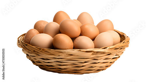 Wallpaper Mural Eggs in a basket isolated, transparent PNG background Torontodigital.ca