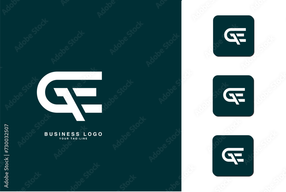 GE, EG, G, E, Abstract Letters Logo Monogram GE, EG, G, E, Abstract Letters Logo Monogram