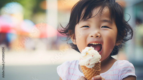 Child eating ice cream