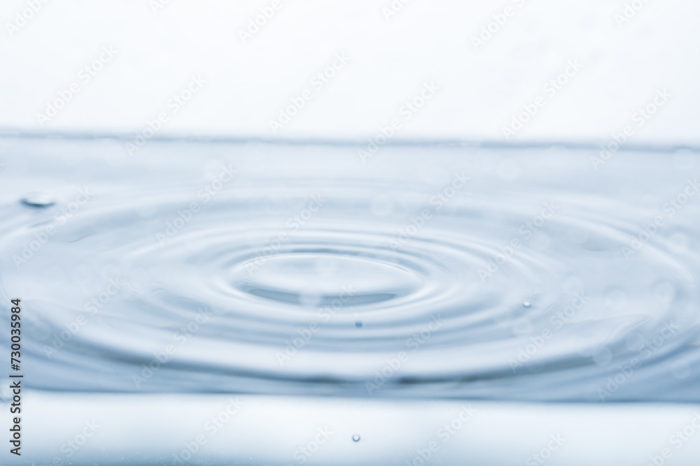 Dynamic water ripples captured in mid-motion against a pristine white backdrop. Ideal for illustrating fluid dynamics or the beauty of water droplets. Dynamic water ripples captured in mid-motion against a pristine white backdrop. Ideal for illustrating fluid dynamics or the beauty of water droplets.