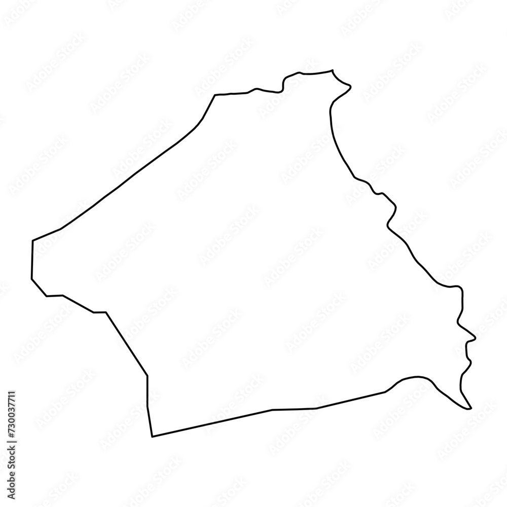 Kebili Governorate map, administrative division of Tunisia. Vector illustration. Kebili Governorate map, administrative division of Tunisia. Vector illustration.