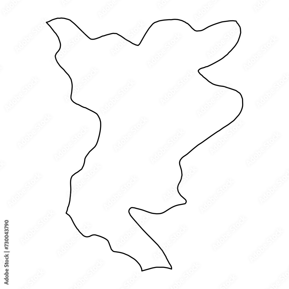 Siliana Governorate map, administrative division of Tunisia. Vector illustration. Siliana Governorate map, administrative division of Tunisia. Vector illustration.