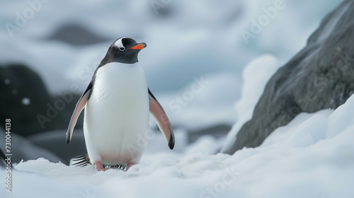 Penguins live in the cold regions of the North and South Poles.