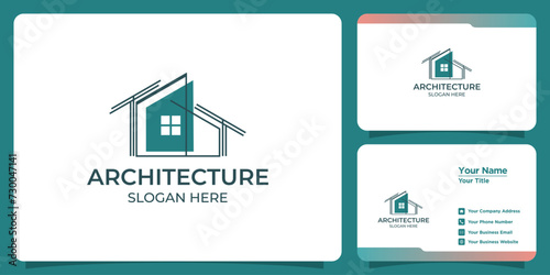 buildings real estate logos and business cards