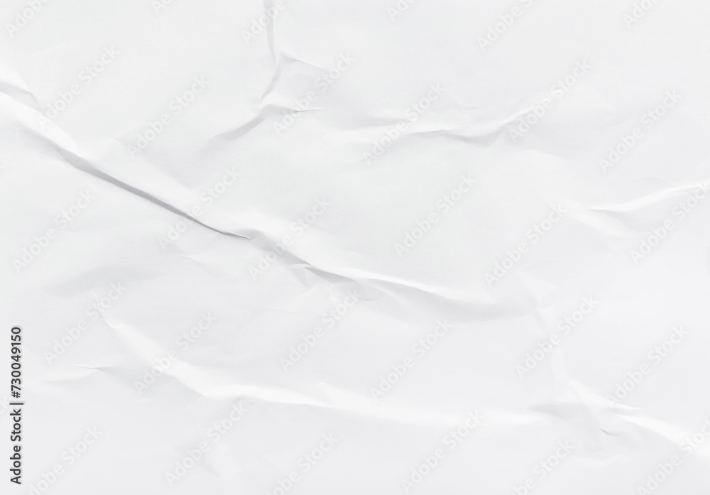 White Crumpled Paper Background White Crumpled Paper Background