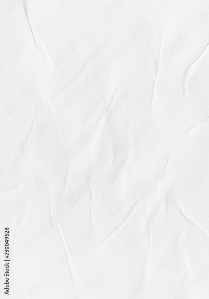 Obraz premium White Crumpled Paper Background