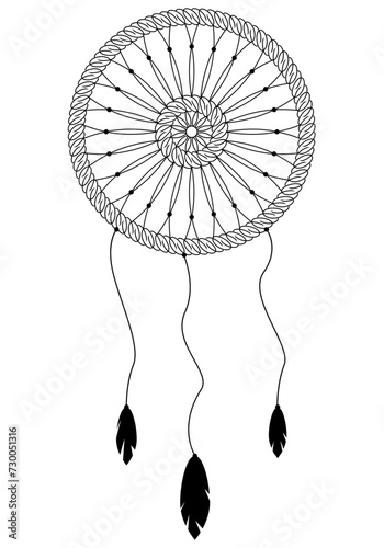 Abstract dreamcatcher icon